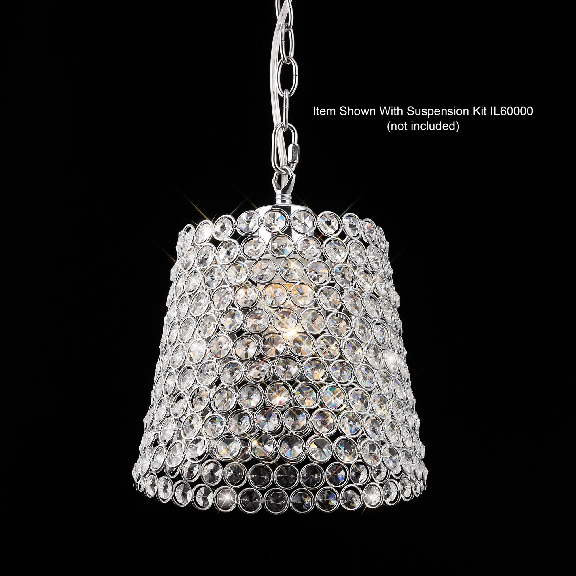 IL60008  Kudo Crystal Lamp Non-Electric SHADE ONLY